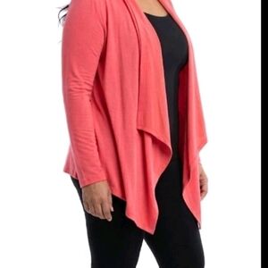 Cielo Women's Vibrant Pink Open Cardigan